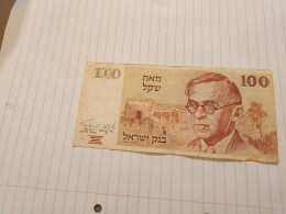 Israel-100 SHEQEL-ZEV ZABOTINSKY-(1978-79)-(BLACK-NUMBER)-(426)-(3034941597)-stain Used-bank Note - Israel