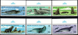 1983 Territorio Antartico Britannico, Fauna Marina Minacciata, Serie Completa Nuova (**) - Nuevos