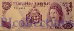 CAYMAN ISLANDS 40 DOLLARS 1981 PICK 9a UNC - Cayman Islands