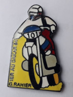 TT29 Pin's MOTO DAKAR 84 Vainqueur RAHIER Qualité EGF Numéroté Signé Privilége Paris Achat Immédiat - Motorfietsen