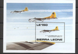 SIERRA ELONE 2eme Guerre Mondiale. Anniversaire Libération.Avions De Guerre Yvert BF 123A ** MNH - 2. Weltkrieg