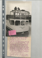 Photographie Bateau Borde Fretigny Paris Aménagement Cabine Pour Visite Reine D'angleterre 1957 Photo 13x18 Cm Env - Bateaux