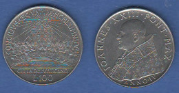 Vaticano 100 Lire 1962 Concilium Vatican City Papa Giovanni XXIII Pope Joannes XXIII - Vatican
