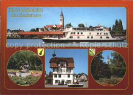 12296820 Romanshorn TG Bodensee Faehre Skulptur Park Kirchturm Restaurant Zum Sc - Altri & Non Classificati