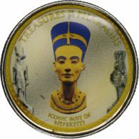 Égypte, Jeton, Trésors D'Egypte, Nefertiti, 2007/AH1428, Cupro-nickel - Autres & Non Classés