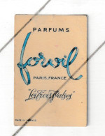 Carte Parfumée  FORVIL  - " Les Trois Valses " - Parfum -  (B365) - Anciennes (jusque 1960)