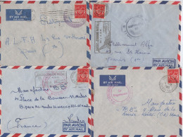 Soudan - Lot De 4 Lettres Avec Timbre FM - Covers & Documents