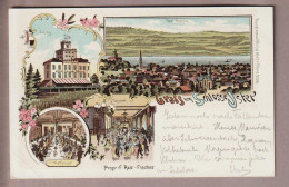 CH ZH Uster Ca. 1900 Litho Hotel Schloss D.Guggenheim # 1653 - Uster