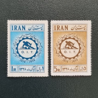Iran Persia 40th Labour Organization 1959 MNH Singles Scott 1136-1137 - Iran