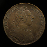 France, Louis XV, COMITIA BURGUNDIAE (Etats De Bourgogne), 1746, Cuivre (Copper), TB+ (VF), Feu#9849 - Monarquía / Nobleza