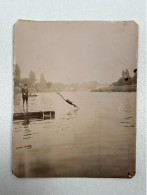 Photographie Ancienne BRY SUR MARNE (94) Plongeon Photo Amateur Particulier - Places