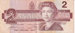 BILLETE DE CANADA DE 2 DOLLARS DEL AÑO 1986 (BANKNOTE) - Kanada