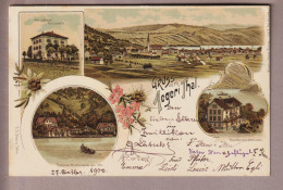 CH ZG Unterägeri 1900-10-27 Litho Aegeri Thal Sanatorium Grossmatt Pension Hürlimann Kindersanatorium C.K.Z. #1888 - Unterägeri