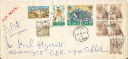 Egypt Cover Sent Air Mail To Germany DDR 13-8-1985 Topic Stamps - Cartas & Documentos