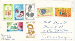 Egypt Cover Sent Air Mail To Germany 18-2-1992 Topic Stamps - Covers & Documents