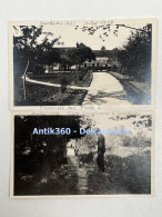 Lot De 2 Photographies Anciennes Dordives (45) - Photo Amateur Particulier - Places