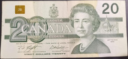 BILLETE DE CANADA DE 20 DOLARES DEL AÑO 1991  (BANKNOTE) - Kanada