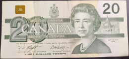 BILLETE DE CANADA DE 20 DOLARES DEL AÑO 1991  (BANKNOTE) - Canada