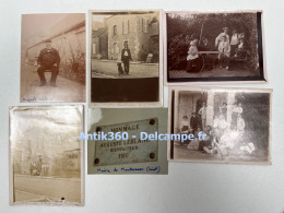 Lot De 6 Photographies Anciennes MONTCRESSON (45) - Photo Amateur Particulier - Places