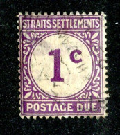 434 BCXX 1924 Scott #J1 Used (offers Welcome) - Straits Settlements