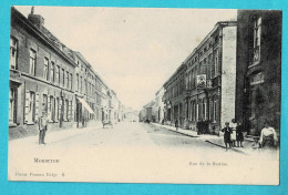 * Mouscron - Moeskroen (Hainaut - La Wallonie) * (Bazar Franco Belge, Nr 8) Rue De La Station, Animée, Stationstraat TOP - Mouscron - Moeskroen