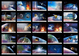 China Postcard，China Satellite Series，50 Pcs - Chine