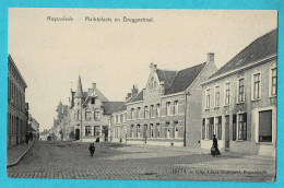 * Ruiselede - Ruysselede (West Vlaanderen) * (Uitg César Standaert, Nr 16774) Marktplaats En Bruggestraat, Animée, Old - Ruiselede