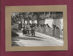 101223 - PHOTO 26 MAI 1949 SPORT MOTO - 3e CIRCUIT INTERNATIONAL DE TARARE - Side Car ALONZO SAROLEA - Motorcycle Sport