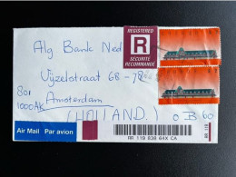 CANADA 1991 REGISTERED AIR MAIL LETTER WILLOWDALE TORONTO TO AMSTERDAM 24-01-1991 - Lettres & Documents