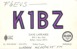 CARTE QSL : BELFAST . MAINE. USA. 1977 - Otros & Sin Clasificación