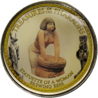 Égypte, Jeton, Trésors Des Pharaons, Statuette Of A Brewing Beer, 2008/AH1429 - Autres & Non Classés