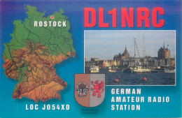 CARTE QSL : ROSTOCK . ALLEMAGNE . GERMANY . - Otros & Sin Clasificación