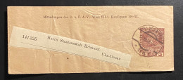 Österreich Kaiserreich 1908 Ganzsache Streifband Mi. P S 8 A Gestempelt/o WIEN - Wikkels Voor Dagbladen