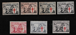 BELGICA 1934  **  MNH  YVERT  394\400   VALOR   475 €  CABALLOS - Neufs