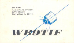 CARTE QSL : SAUK VILLAGE , ILLINOIS . - Otros & Sin Clasificación