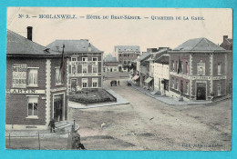 * Morlanwelz (Hainaut - La Wallonie) * (Edit Jules Gouttière, Nr 9 - Couleur) Hotel Du Beau Séjour, Quartier De La Gare - Morlanwelz