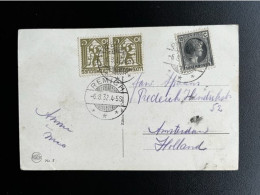 LUXEMBURG 1932 POSTCARD REMICH TO AMSTERDAM 06-08-1932 LUXEMBOURG WINE - Entiers Postaux