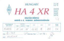 CARTE QSL : Székesfehérvár .HONGRIE . HUNGARY . - Otros & Sin Clasificación