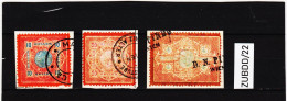 ZUBDD/22STEMPELMARKEN FISKALMARKEN EFECTEN-UMSATZSTEUER 1898 10+20 HELLER + 4 Kronen Gestempelt SIEHE ABBILDUNG - Revenue Stamps