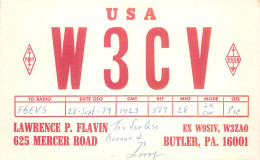 CARTE QSL : BUTLER. PENNSYLVANIE . USA . - Altri & Non Classificati