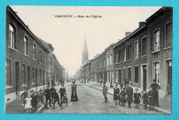 * Chatelet (Hainaut - La Wallonie) * Rue De L'église, Kerkstraat, Belle Animation, Animée, Enfants, Unique, TOP - Chatelet