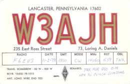 CARTE QSL : LANCASTER . PENNSYLVANIA .1978. - Otros & Sin Clasificación