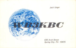 CARTE QSL : SPRING CITY. PENNSYLVANIA .1978. - Sonstige & Ohne Zuordnung