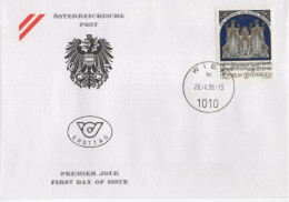 Austria Osterreich 1996 FDC 100. Todestag Von Anton Bruckner, Komponist Composer Music Musik Orgel Organ Orgue, Wien - FDC