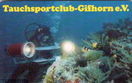 Tauchen TK K 889/1993 O 30€ Tauchsport-Club Gifhorn Meeres-Fauna Unter-Wasser-Fotos TC Sport Phonecard Of Germany - K-Serie : Serie Clienti