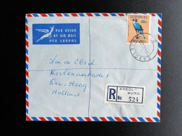 SOUTH AFRICA 1969 REGISTERED AIR MAIL LETTER SASOLBURG TO 'S GRAVENHAGE 17-07-1969 ZUID AFRIKA - Lettres & Documents