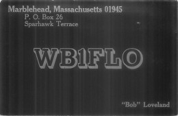 CARTE QSL : MARBLEHEAD . MASSACHUSETS .1978. - Other & Unclassified