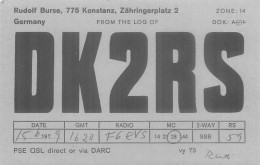 CARTE QSL : KONSTANZ . ALLEMAGNE. GERMANY. 1979. CONSTANCE. - Sonstige & Ohne Zuordnung