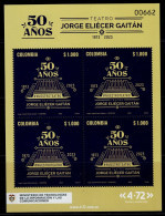 05-KOLUMBIEN - 2023-MNH SHEET- 50 YEARS OF THE JORGE ELIECER GAITAN THEATER - Colombie