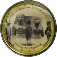 Égypte, Jeton, Trésors Des Pharaons, Statue Of Sennefer And Senai - Autres & Non Classés
